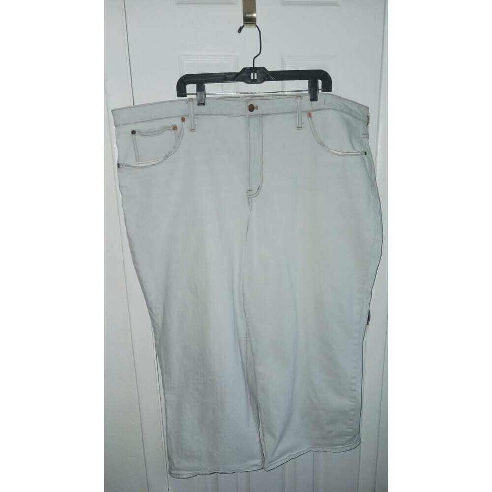 Madewell Womens' Plus Jeans Perfect Vintage Wide Leg Crop Pants 26W White Ivory